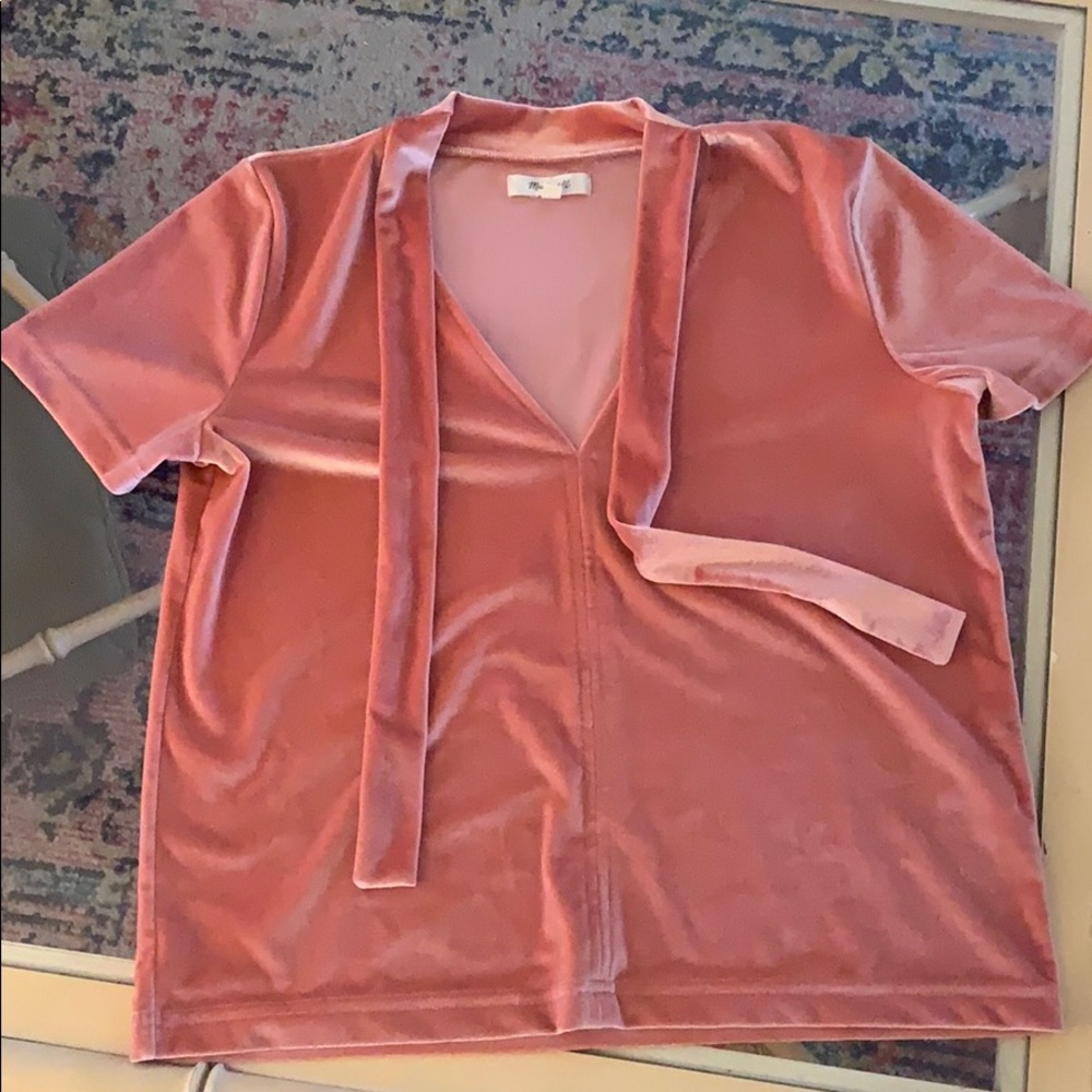 Madewell - Velvet tie top